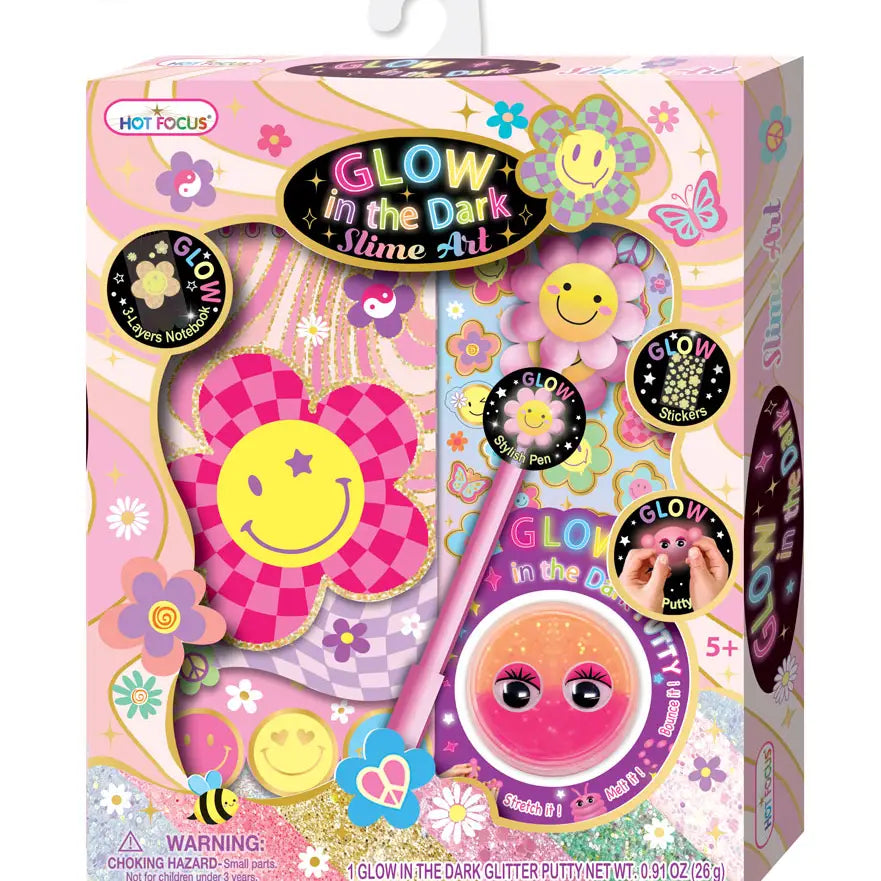 Glow in the Dark Slime Art, Fleur Groovy