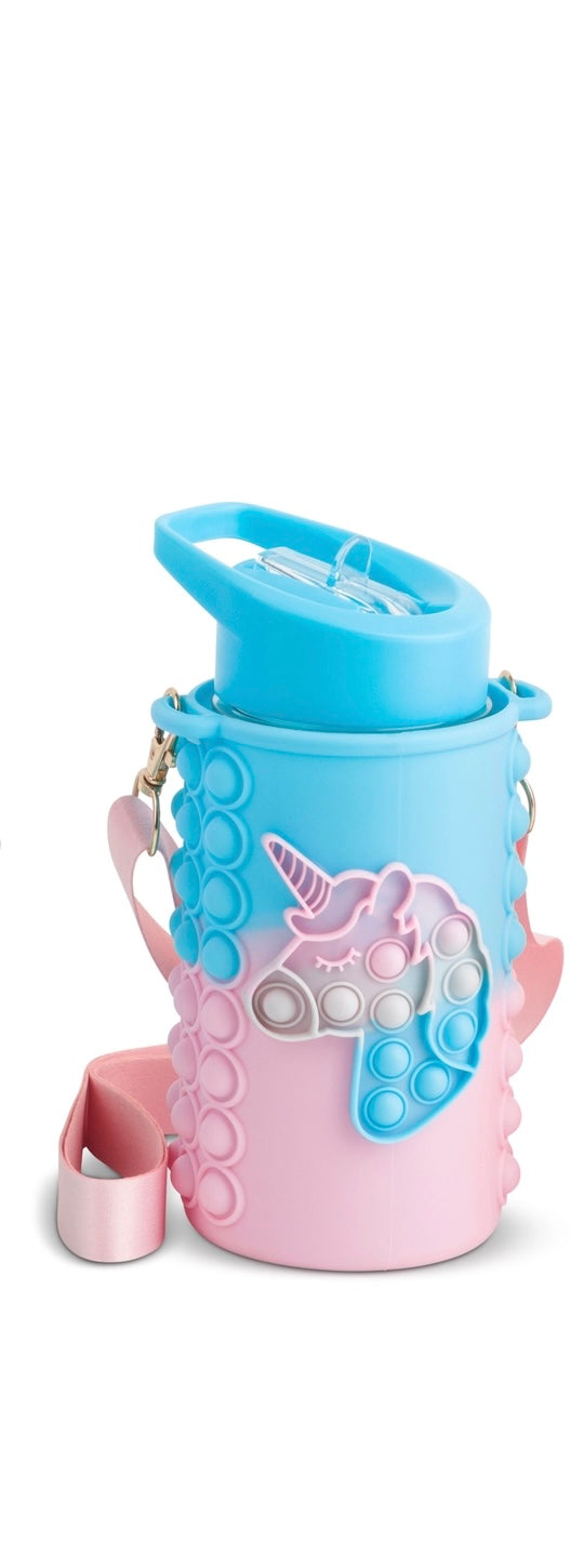 Bubble Water Bottle - Blue & Pink