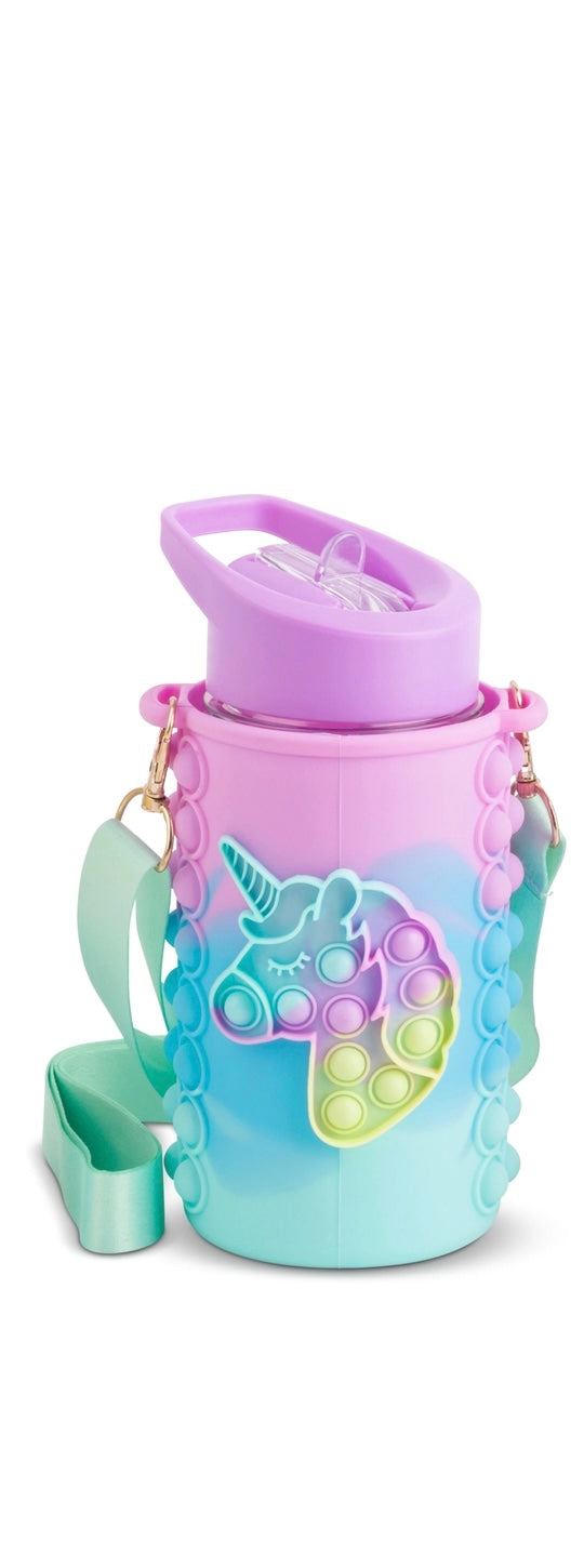 Bubble Water Bottle - Pink, Purple, Blue and Yellow