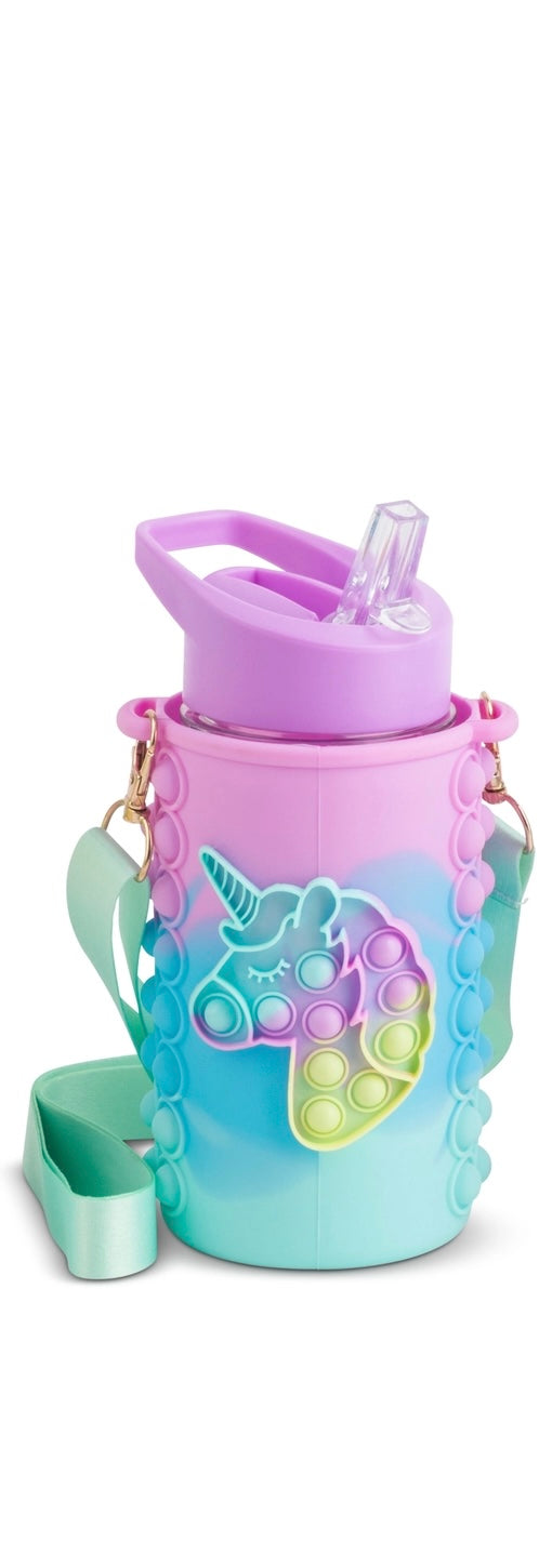 Bubble Water Bottle - Pink, Purple, Blue and Yellow