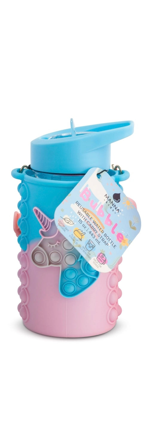 Bubble Water Bottle - Blue & Pink