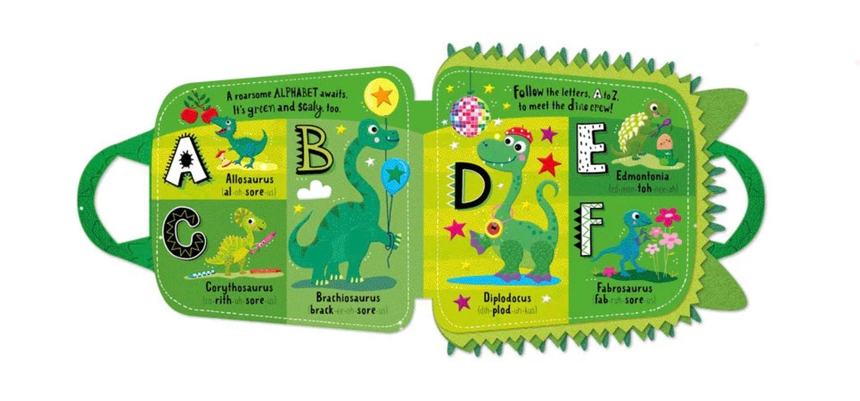 MY GREEN AND SCALY DINOSAUR ABC BOOKPACK