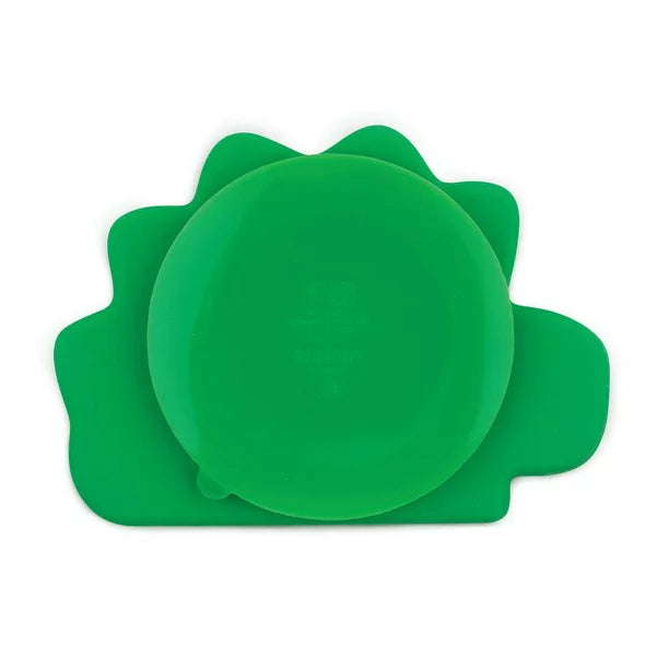 Silicone Grip Dish - Dino