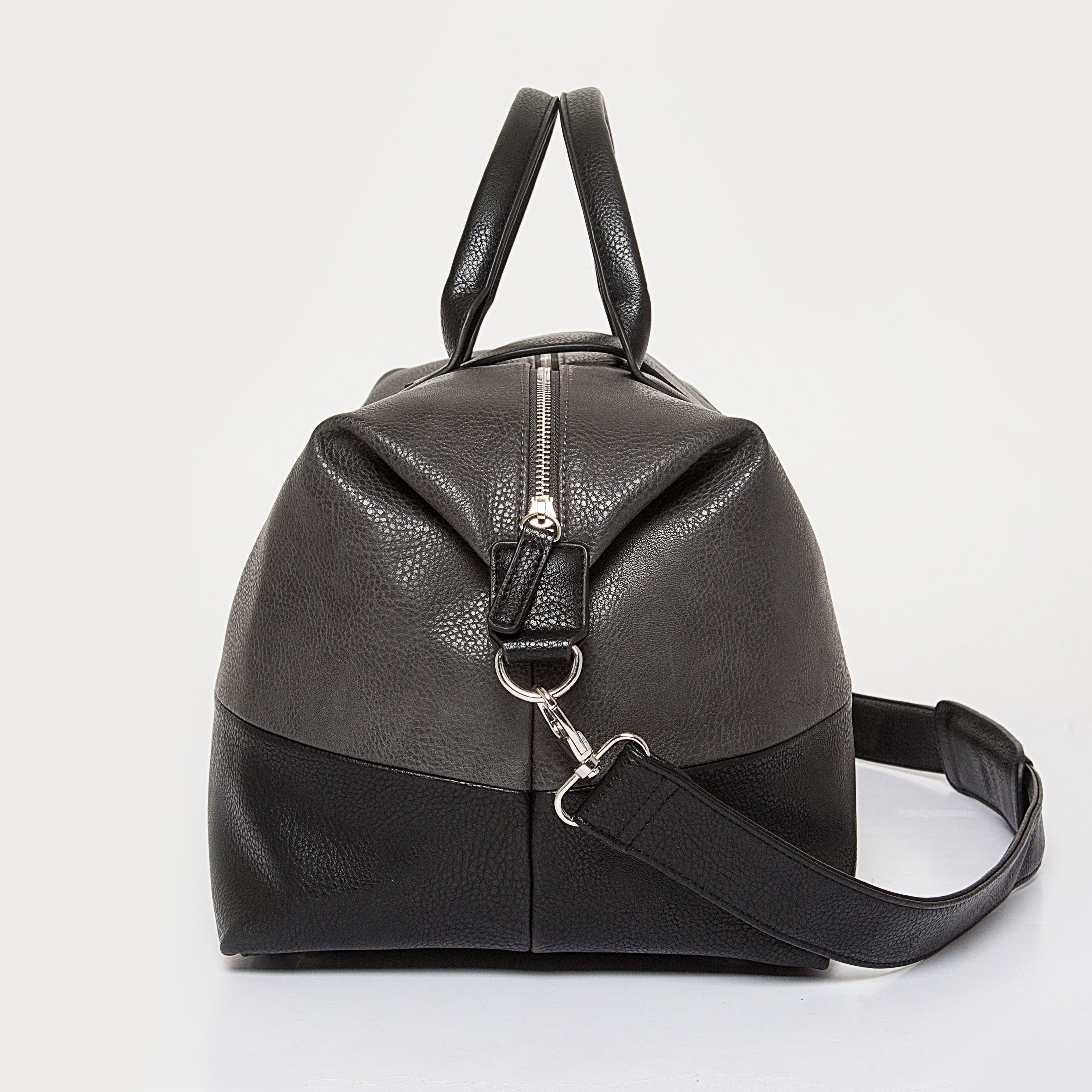 Sac de voyage Alpha Leather - gris et noir