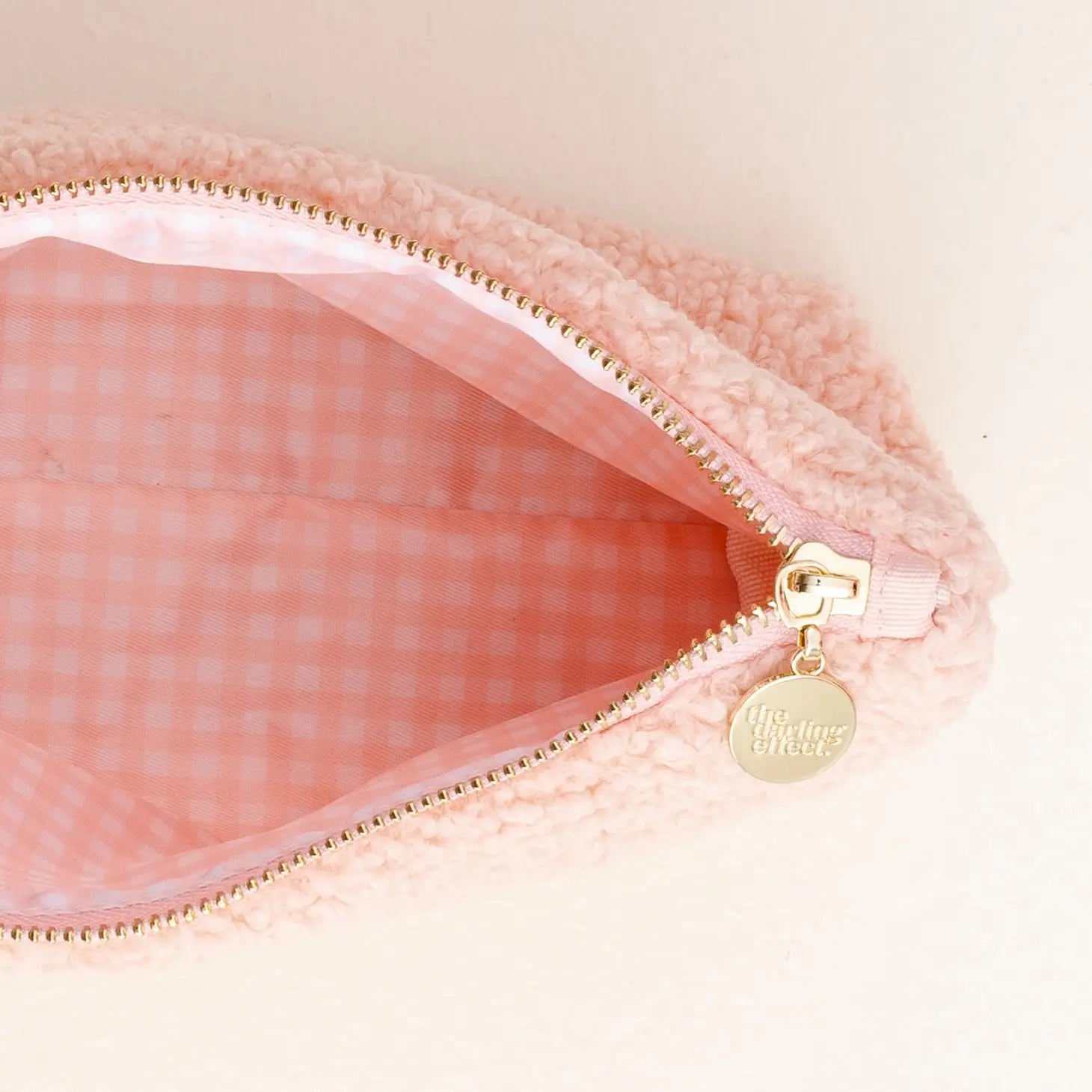 Pink Teddy Pouch - Heart