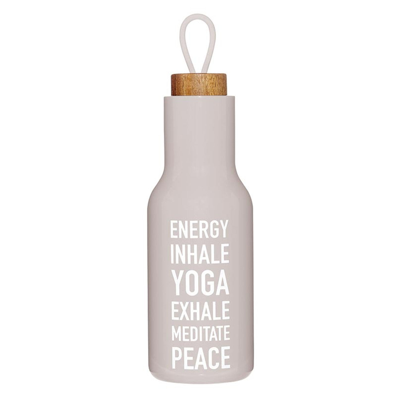 Stainless steel water bottle - peace and yoga