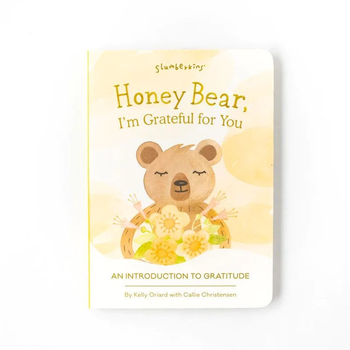 Honey Bear stuffed animal and book set - gratitude
