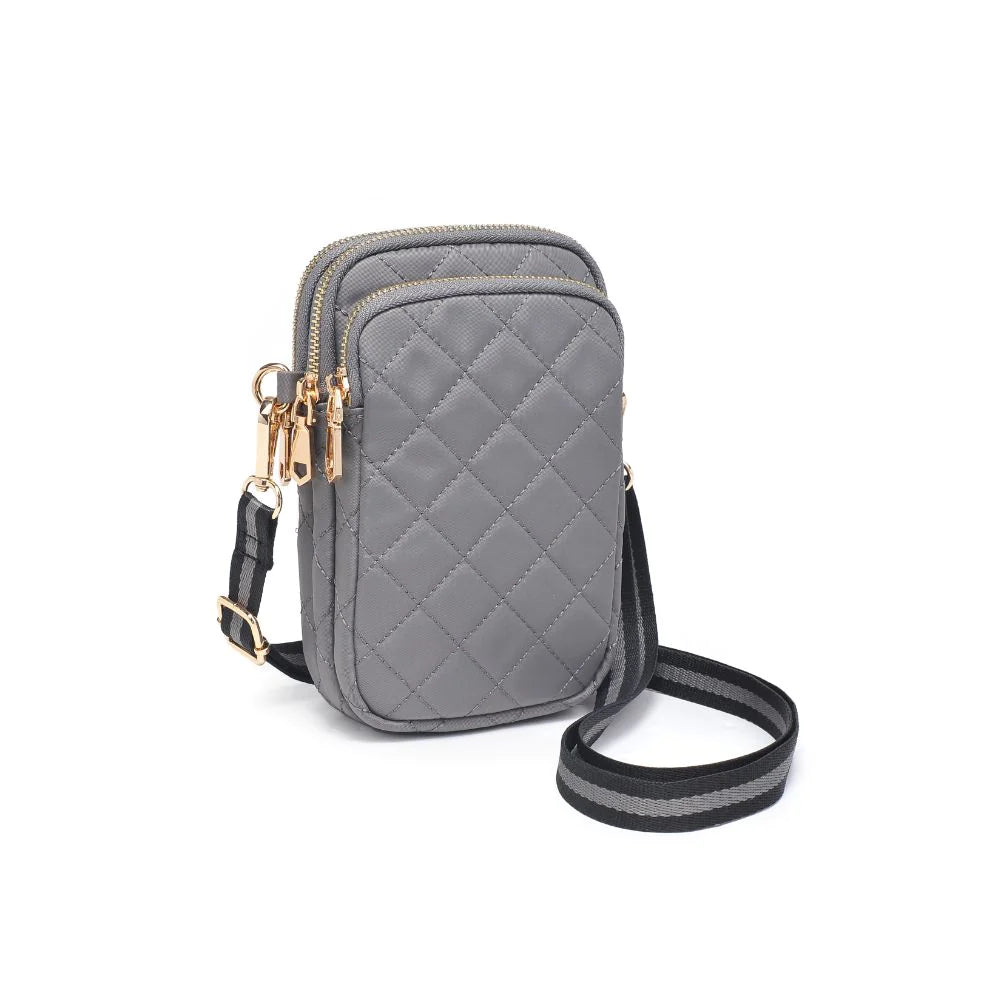 Sol and Selene carbon quilted crossbody bag