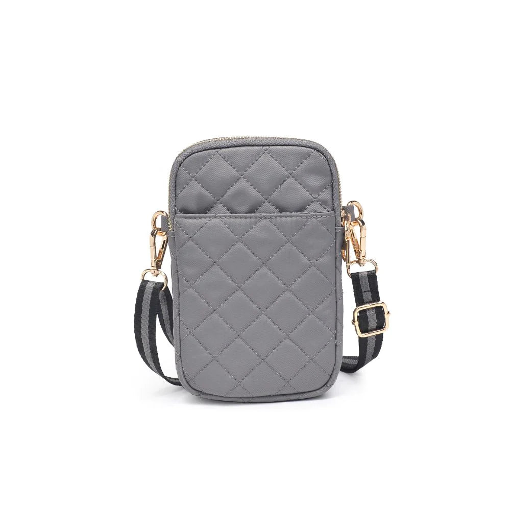 Sol and Selene carbon quilted crossbody bag