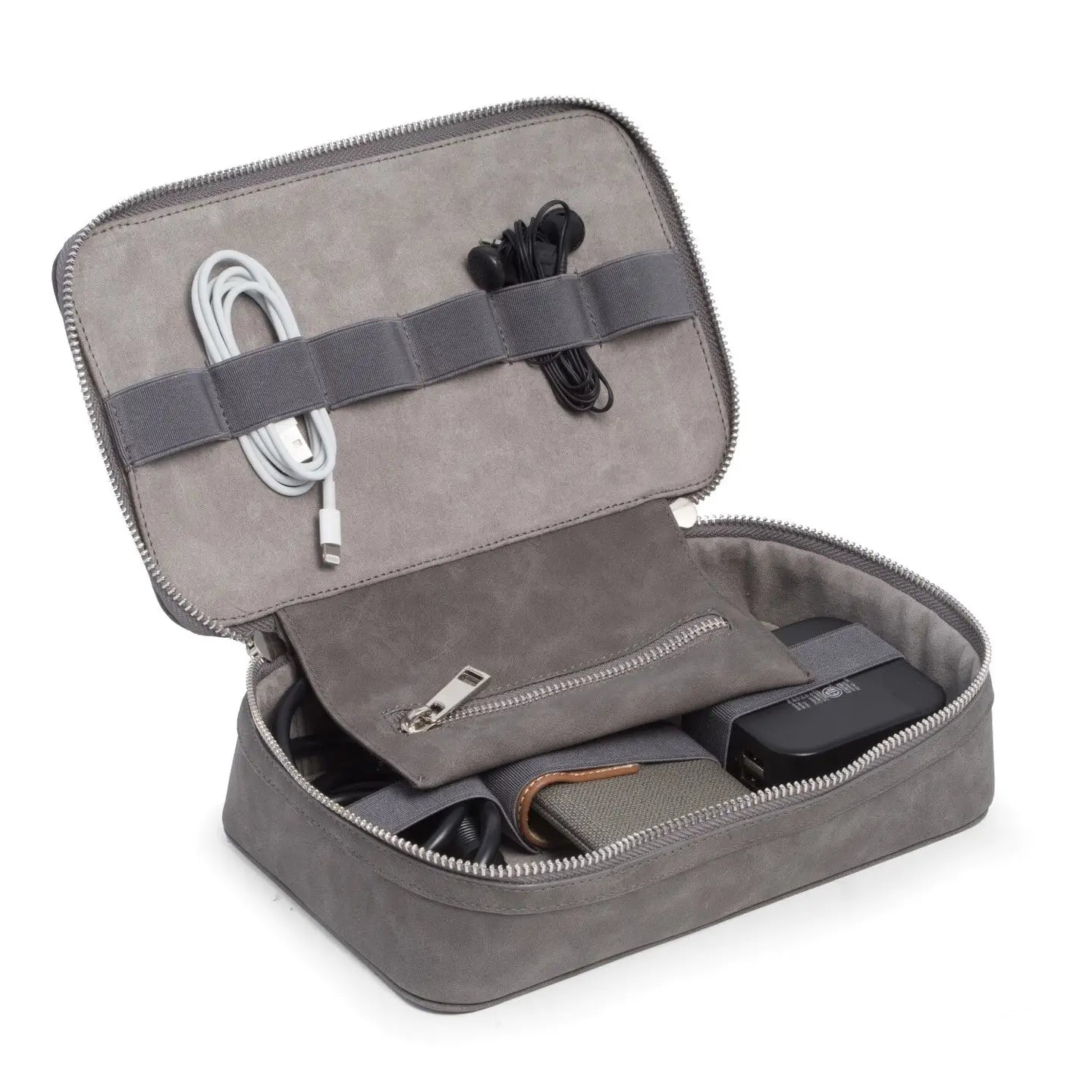 Travel Case with Tech Accessory Compartments