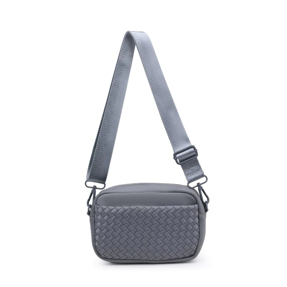 Sol and Selene grey inspiration woven neoprene crossbody