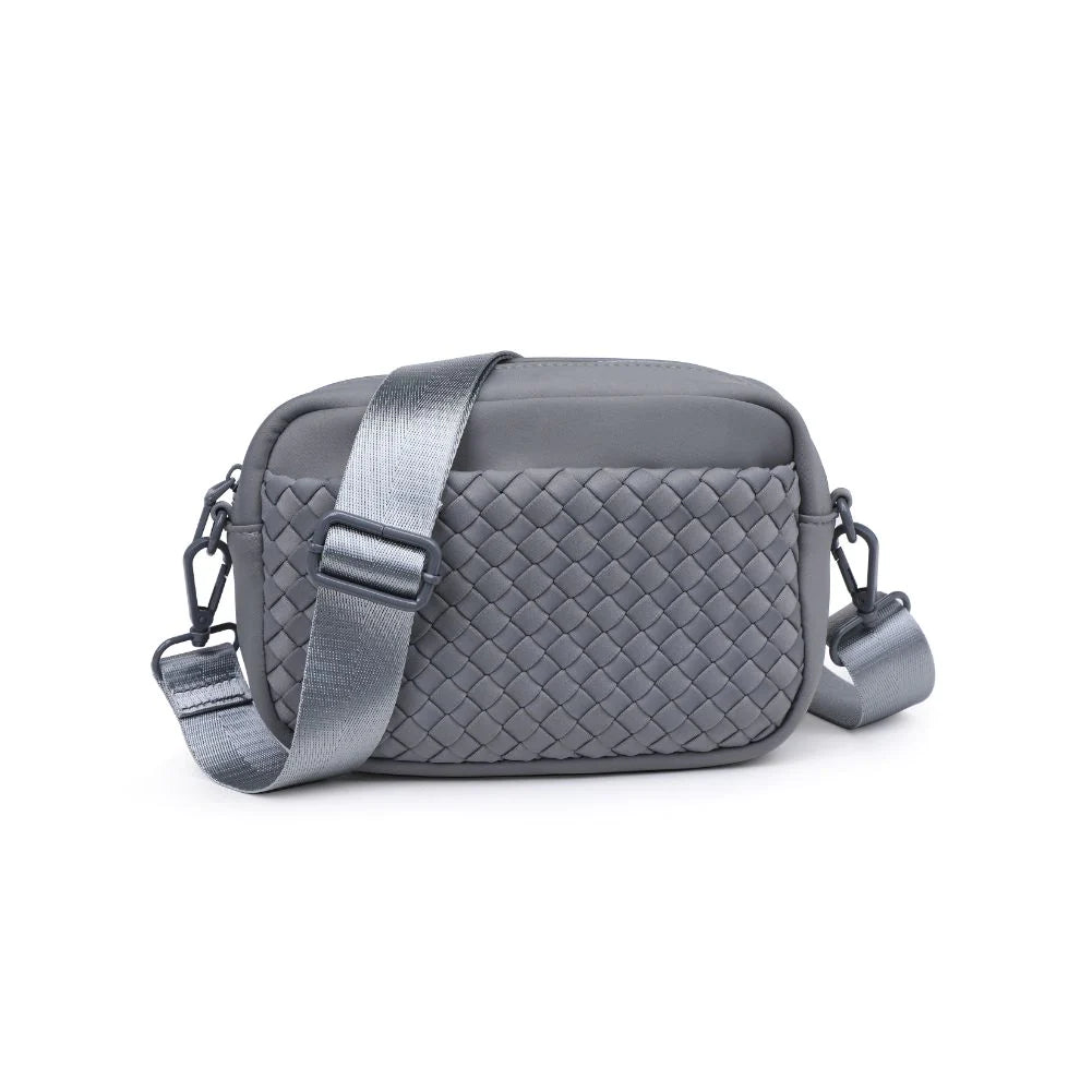 Sol and Selene grey inspiration woven neoprene crossbody