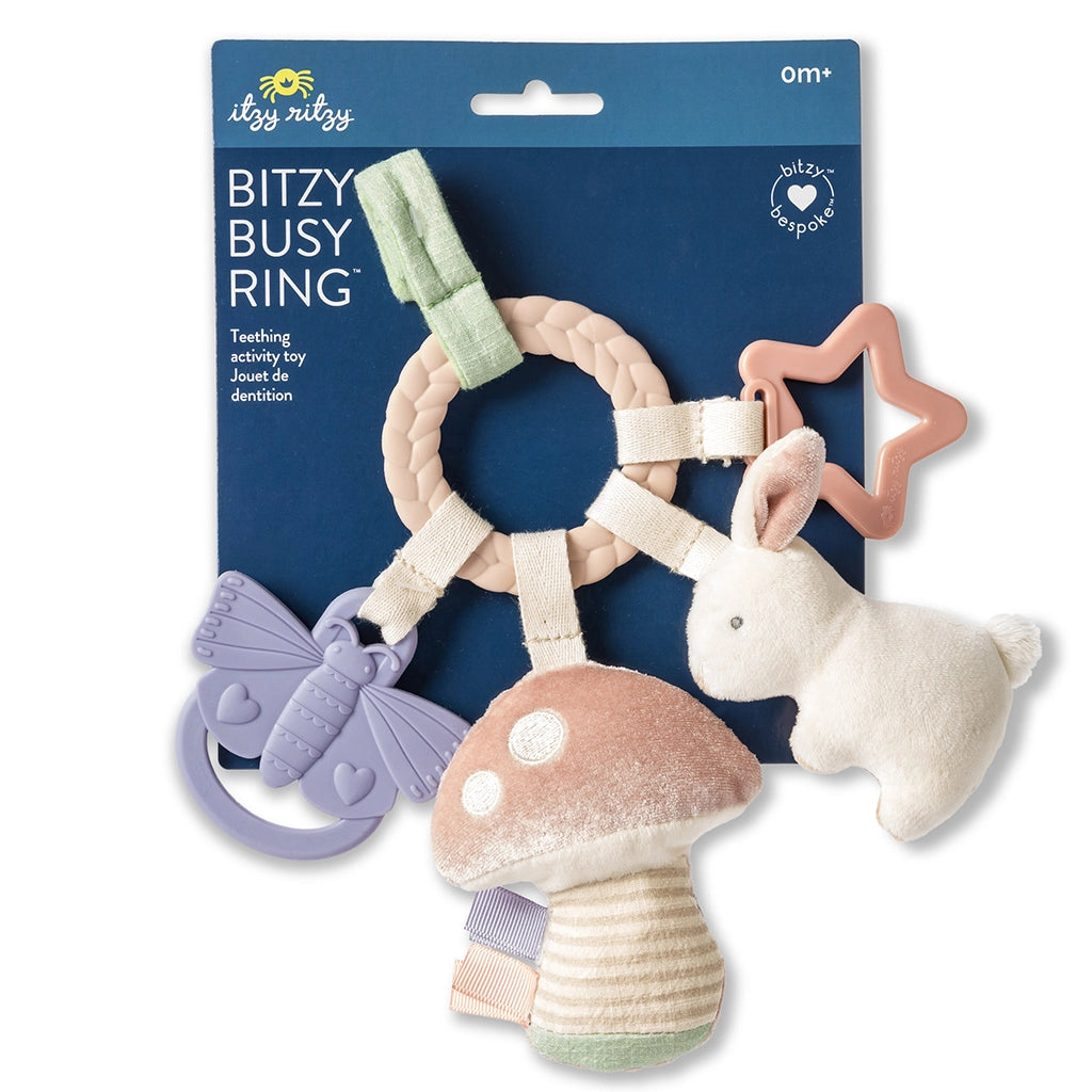 Busy bunny ring activity teething toy