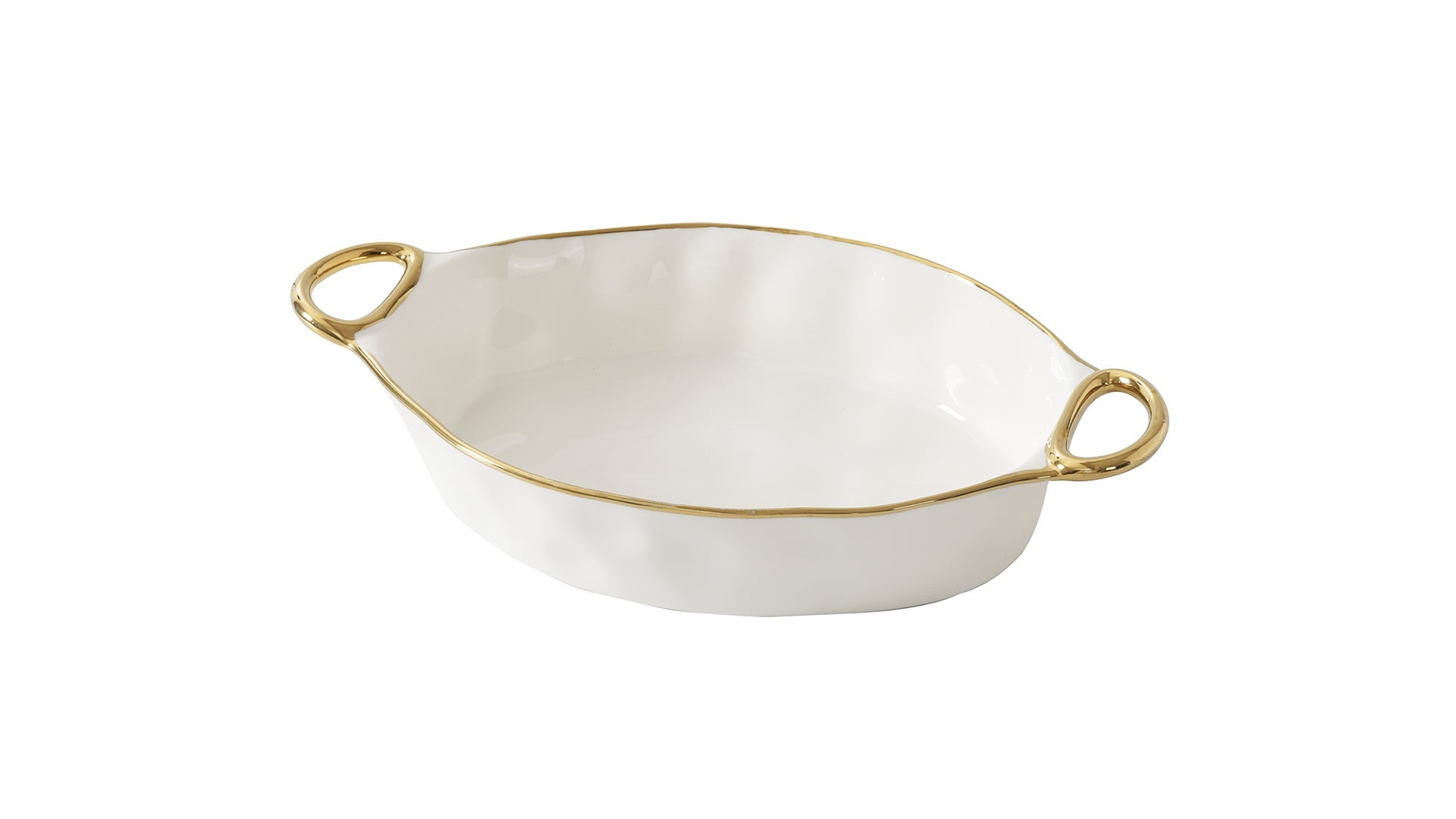 Pampa Bay- Golden Handles Oval Baking Dish