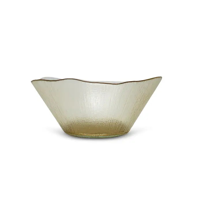 Gold Organic Shaped Salad Bowl