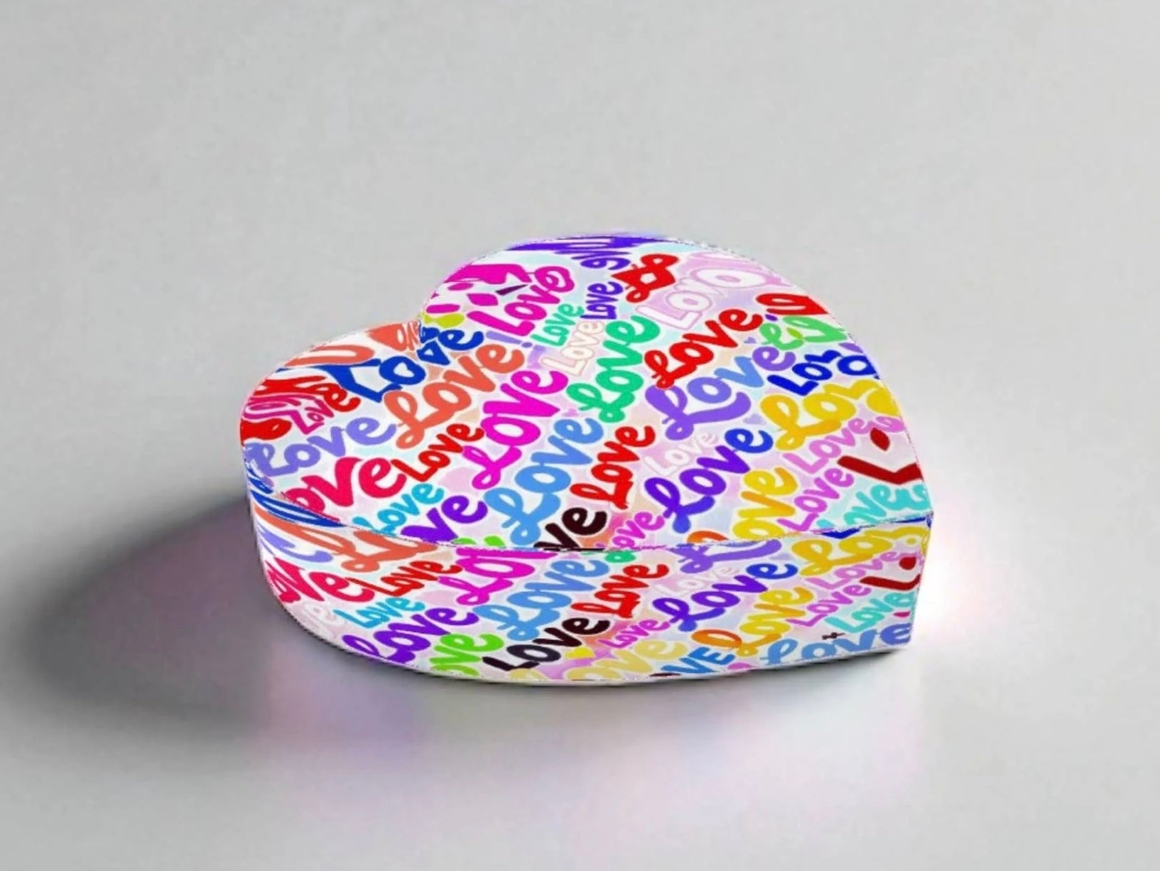 Love Collage Heart crystal Decor     