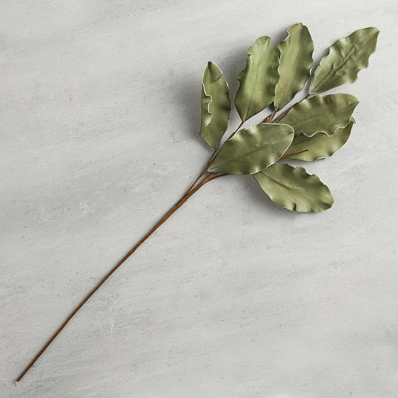 Dark green leaf artificial stem