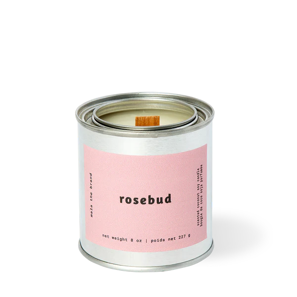 Candle Mala 8oz Rosebud | Cream + Rose + Cedarwood