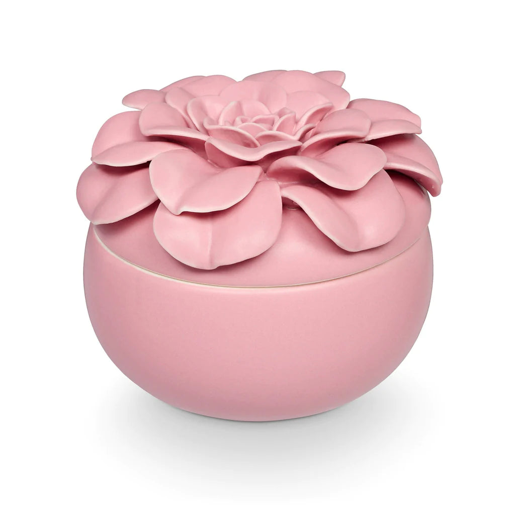 Candle Ceramic Flower - Pink Pepper Fruit