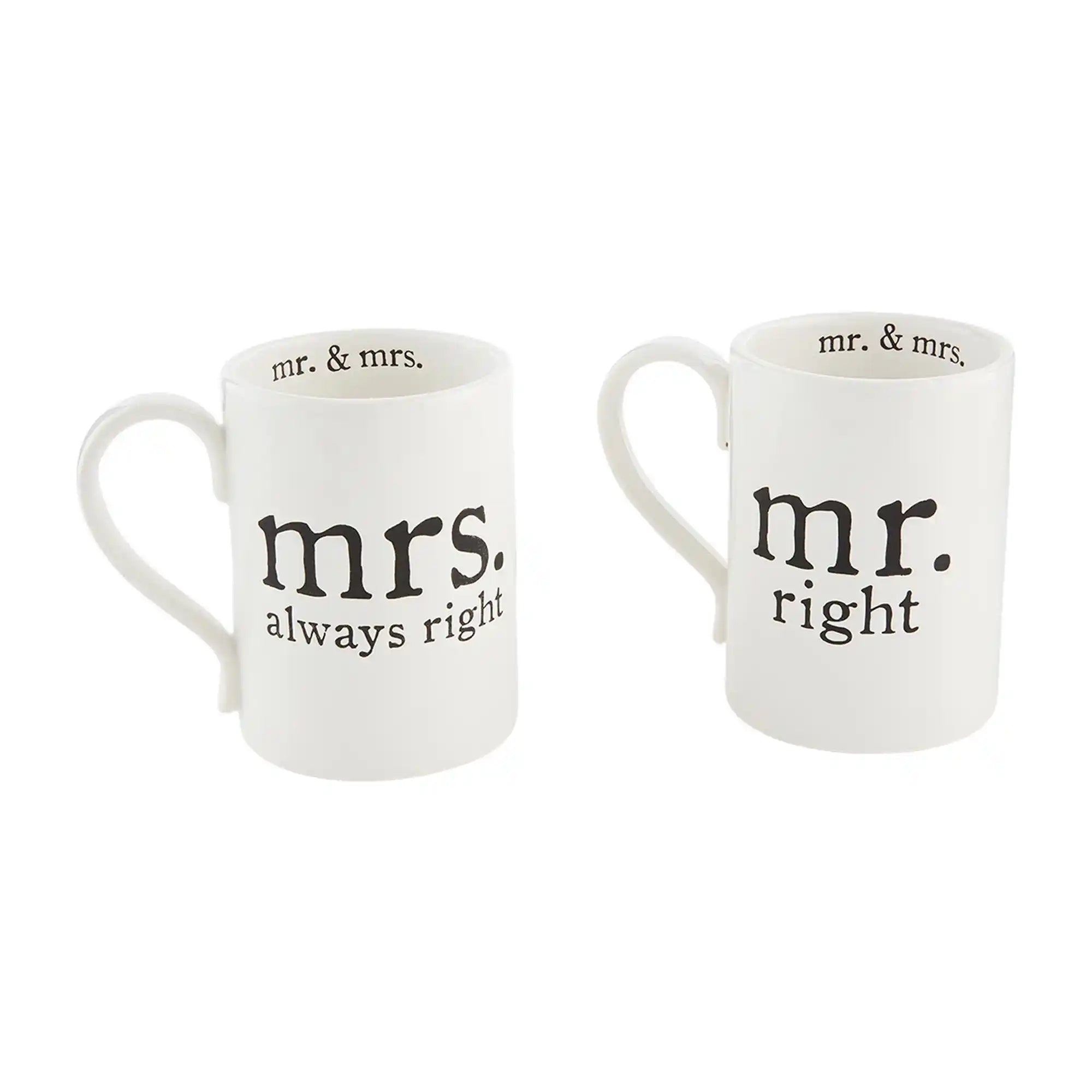 Mudpie Mr. & Mrs. Coffee Mug Set