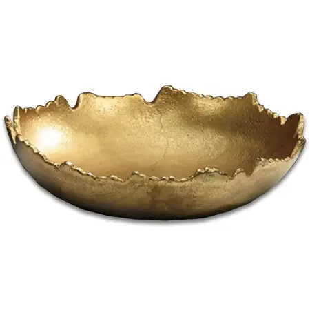 large gold gilded bowl