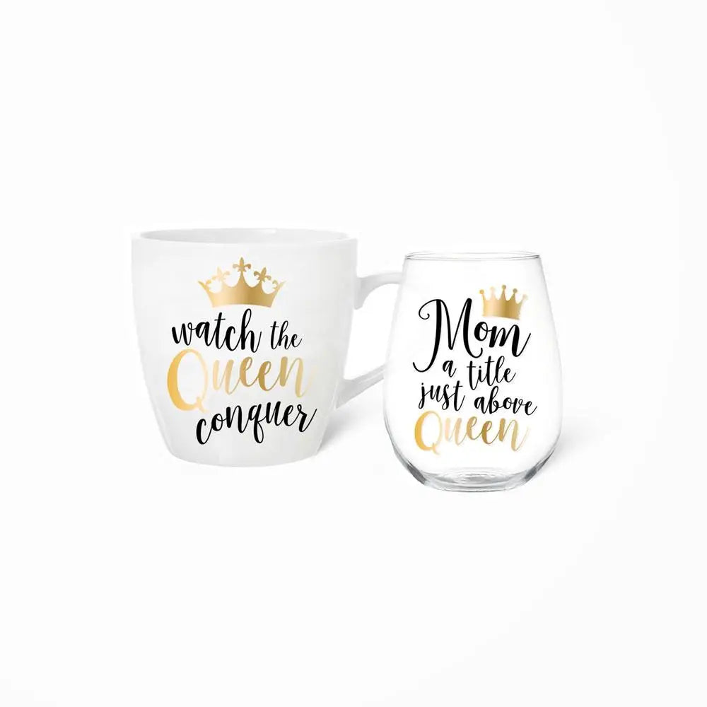 Mug and Wine Glass set