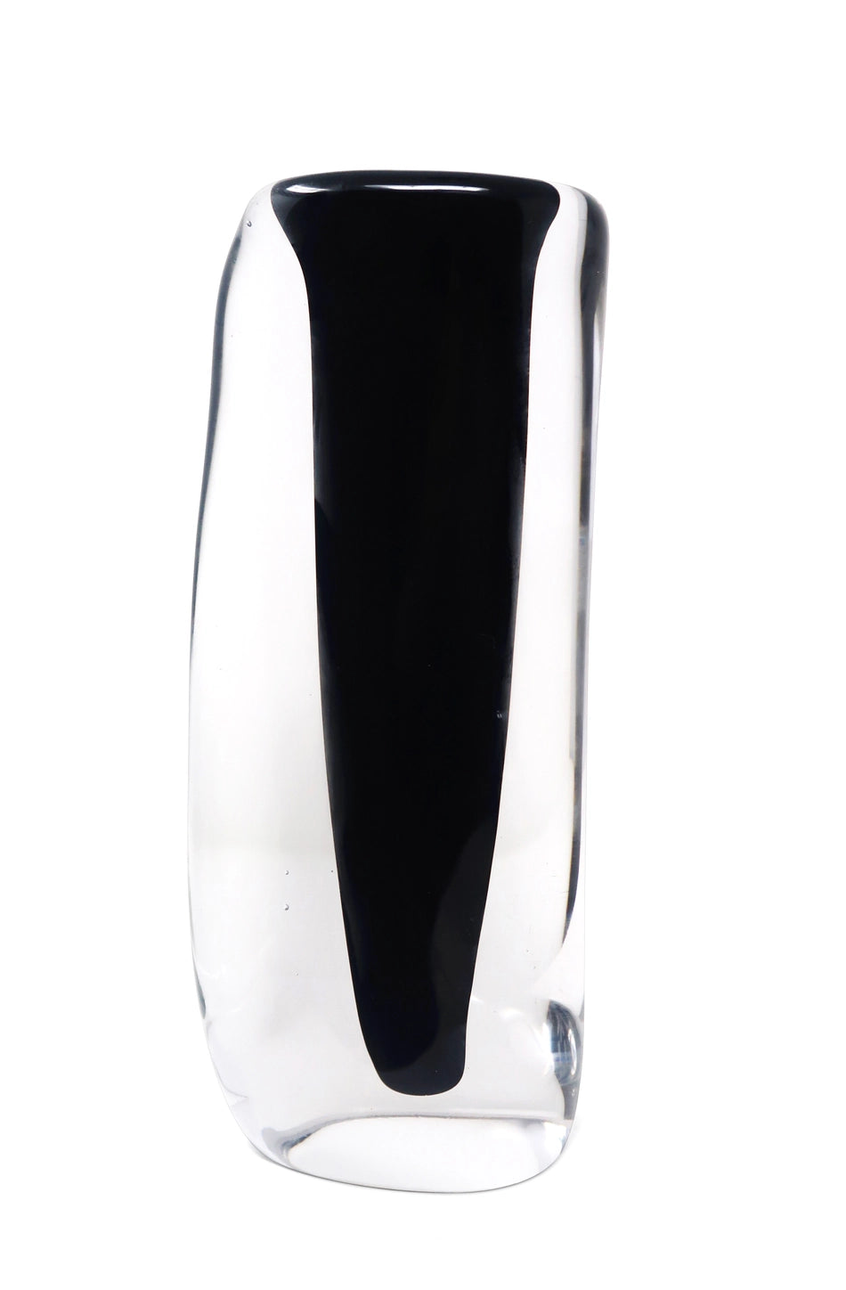 Glass Black Double Wall Vase