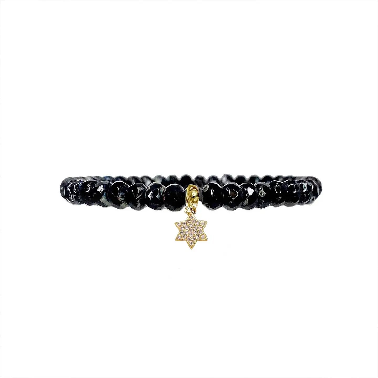 Black Star of David bracelet