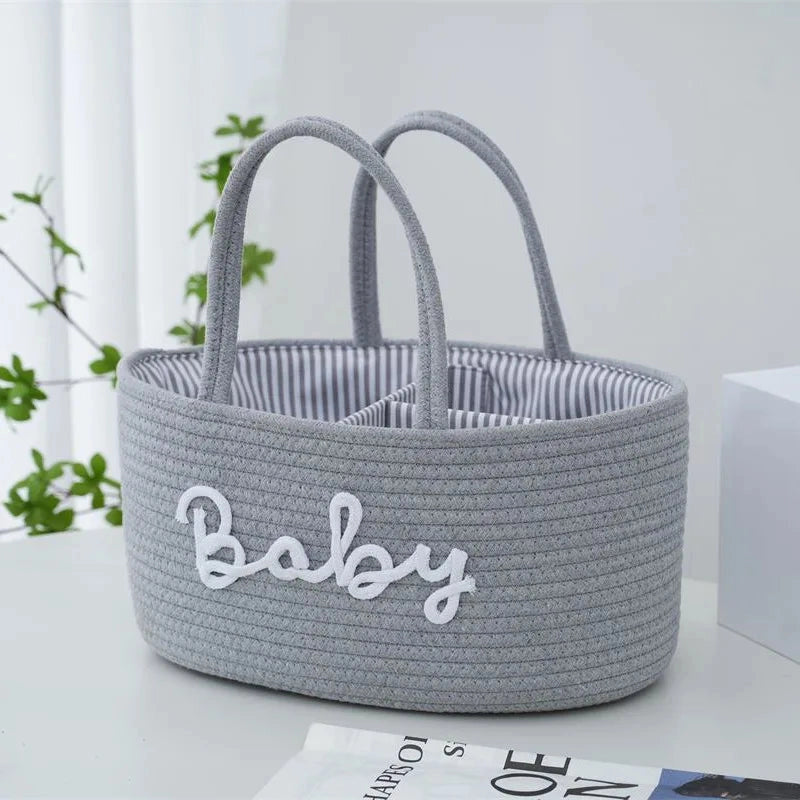 Cotton Rope Basket - gray