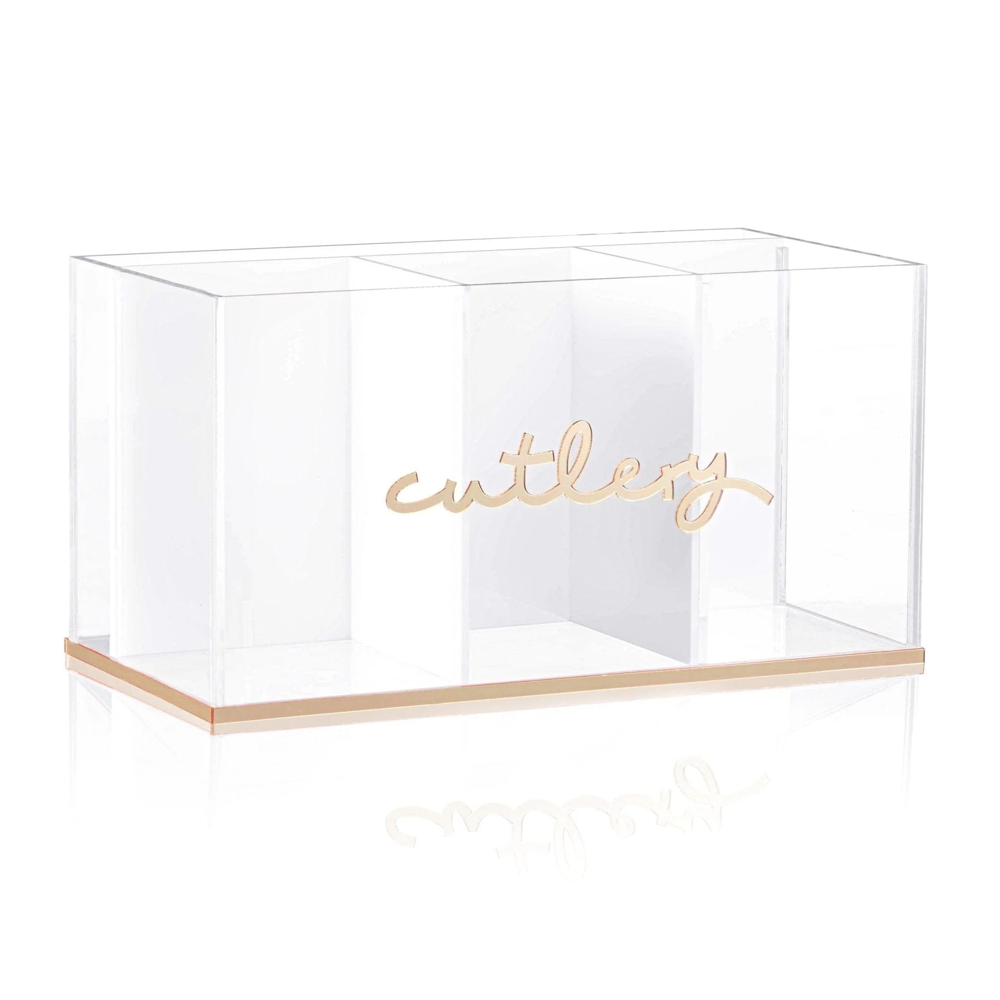 Silverware Caddy - Gold “Cutlery”