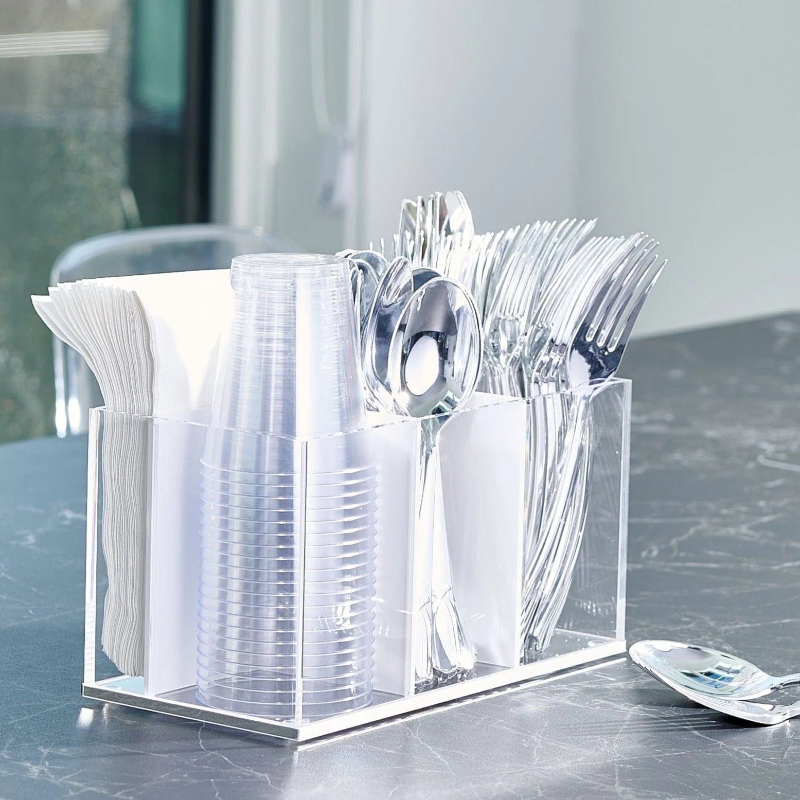 Silverware Caddy - Silver “Cutlery”