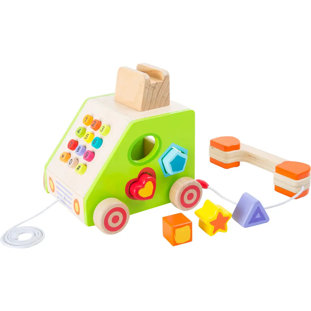 Wooden Toy Telephone Shape Sorter