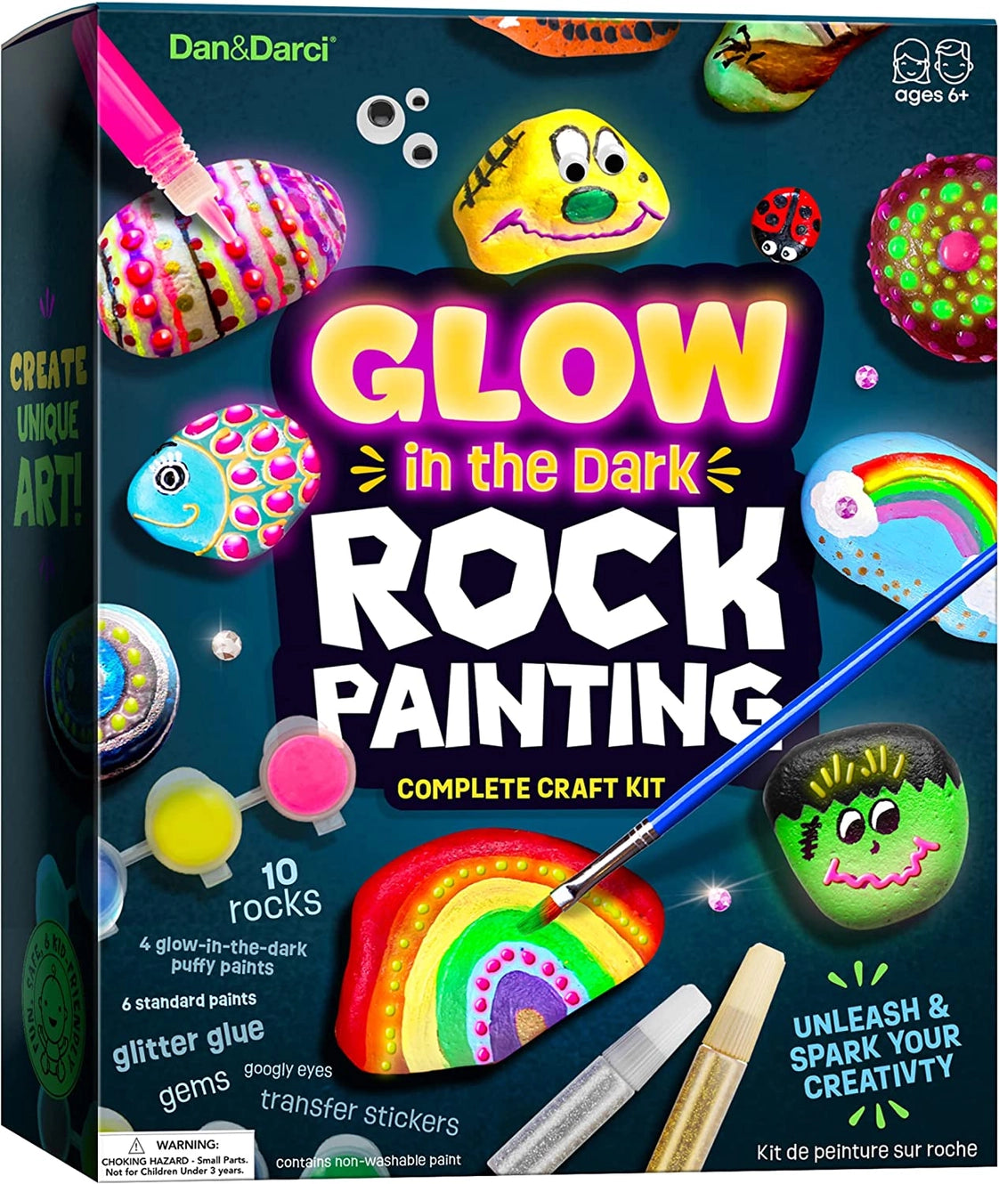 Glow in the Dark Rock Painting Kit