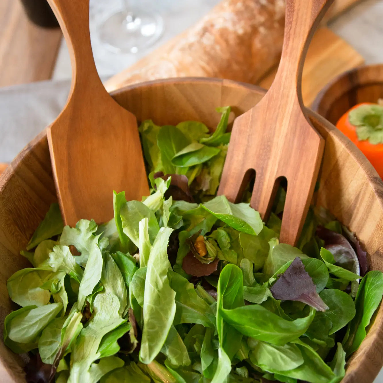 Ironwood Large Salinas Salad Bowl and Utensil Set