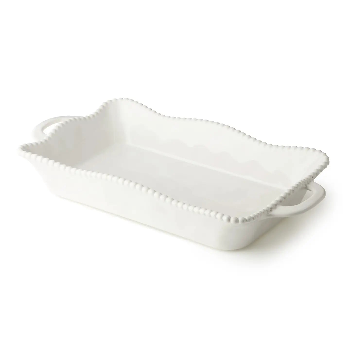Plat à four rectangulaire crème moyen 14 po x 8,75 po