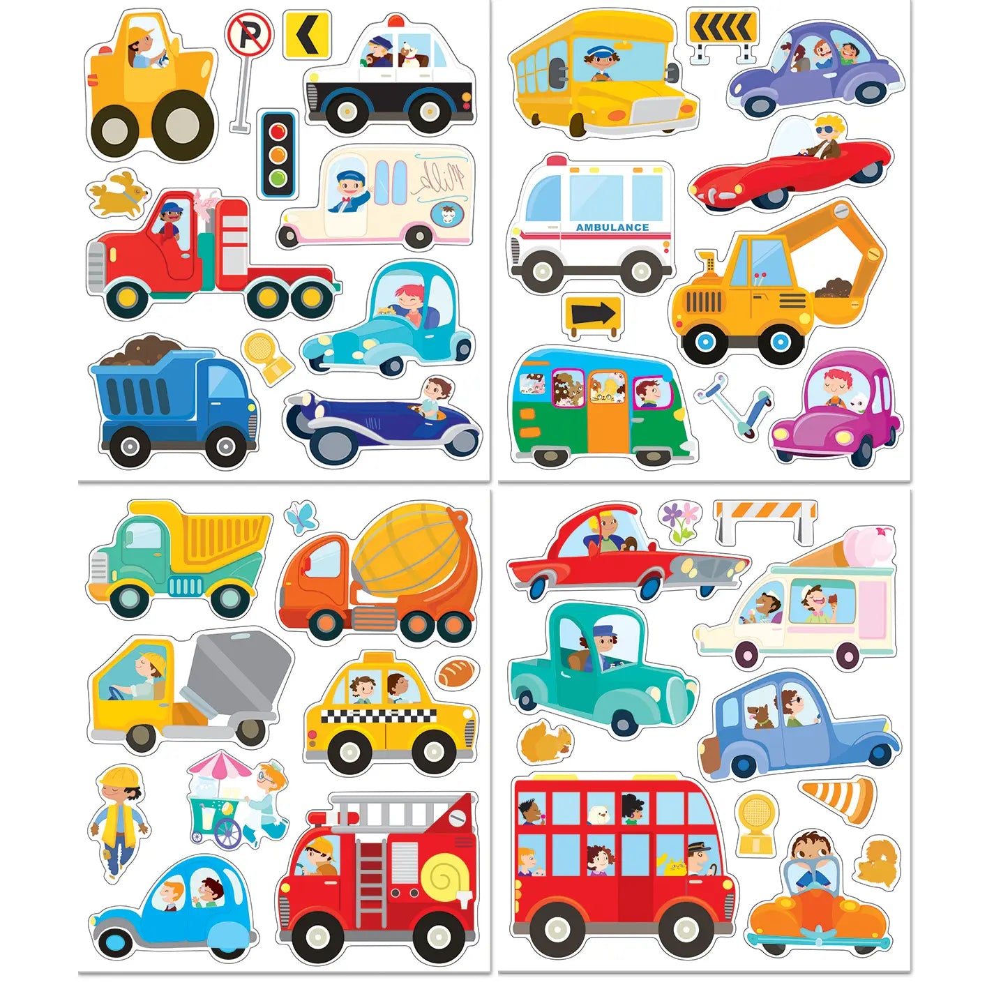 Cars & Trucks Reusable Sticker Activity Tote