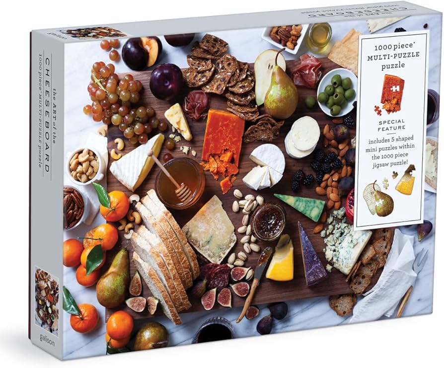 Le puzzle « L'art du plateau de fromages » de 1000 pièces