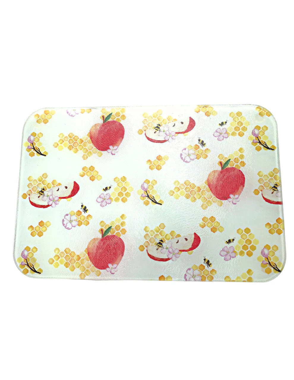 Shana Tovah Tempered Glass Tray