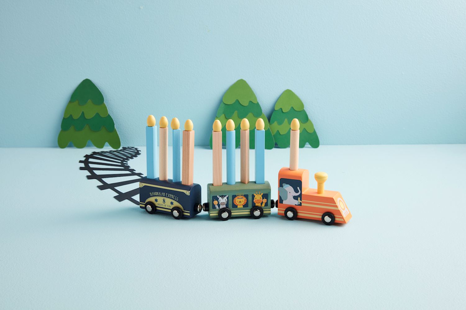 HANUKKAH EXPRESS MENORAH TRAIN SET