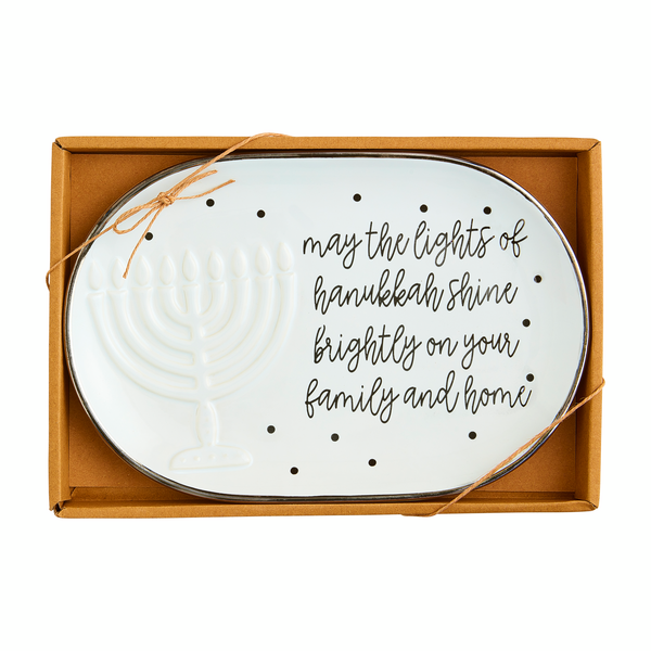 hanukkah sentiment plate