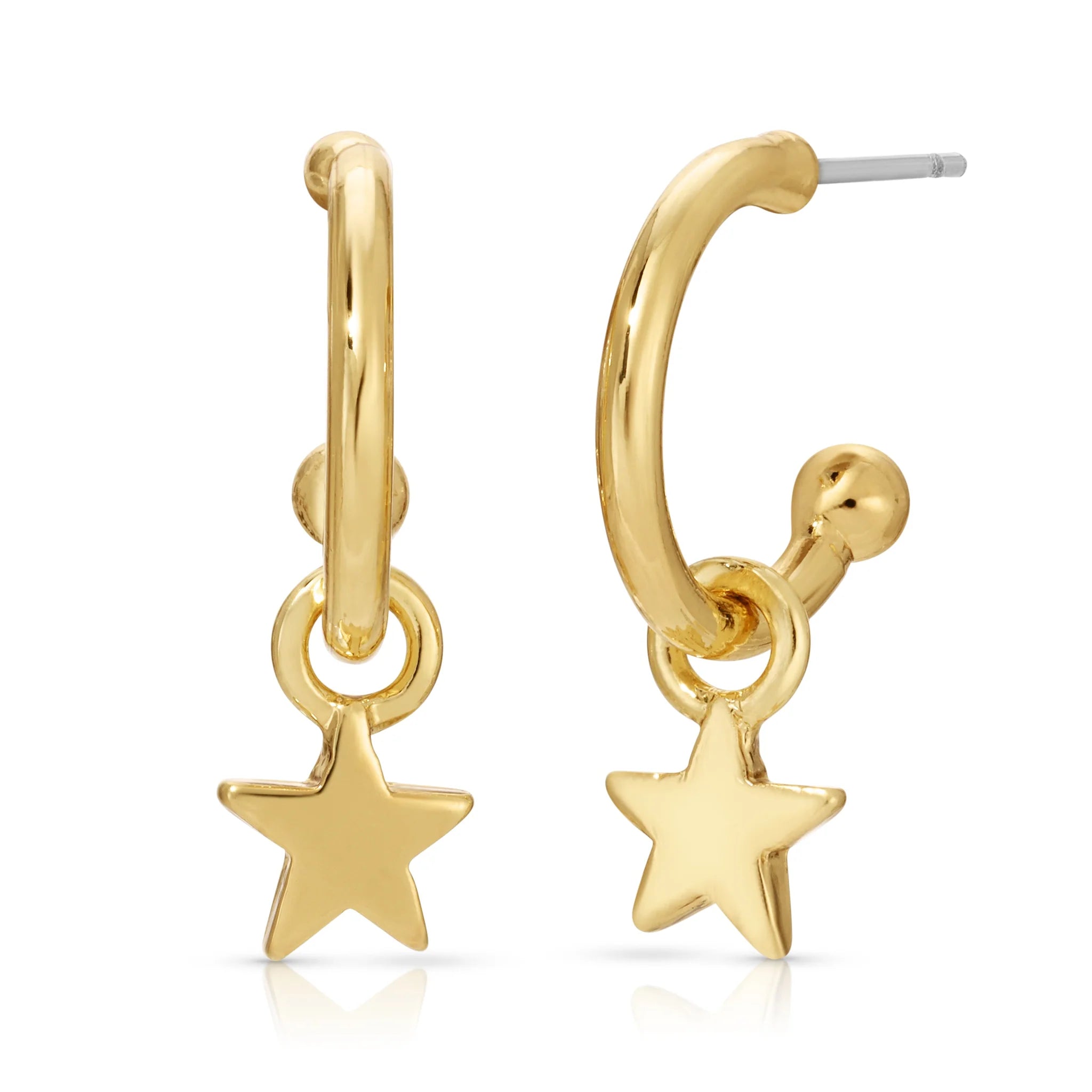 Superstar - Gold Star Hoop Earrings