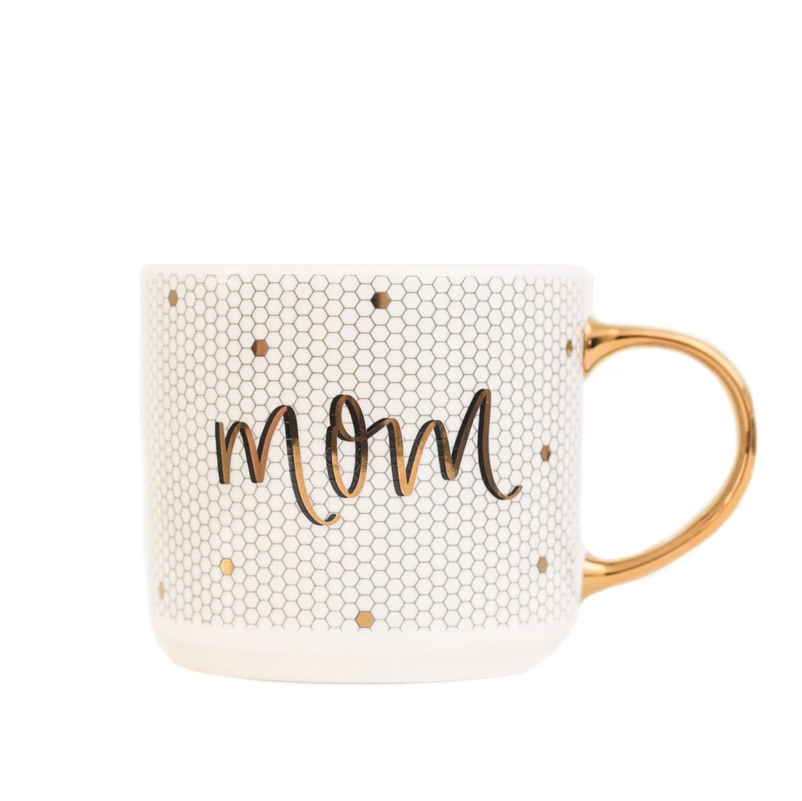 Mom Gold Tile Coffee Mug