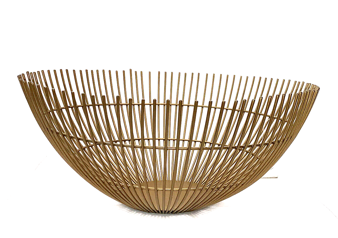 Metal Wire decorative Bowl - Gold