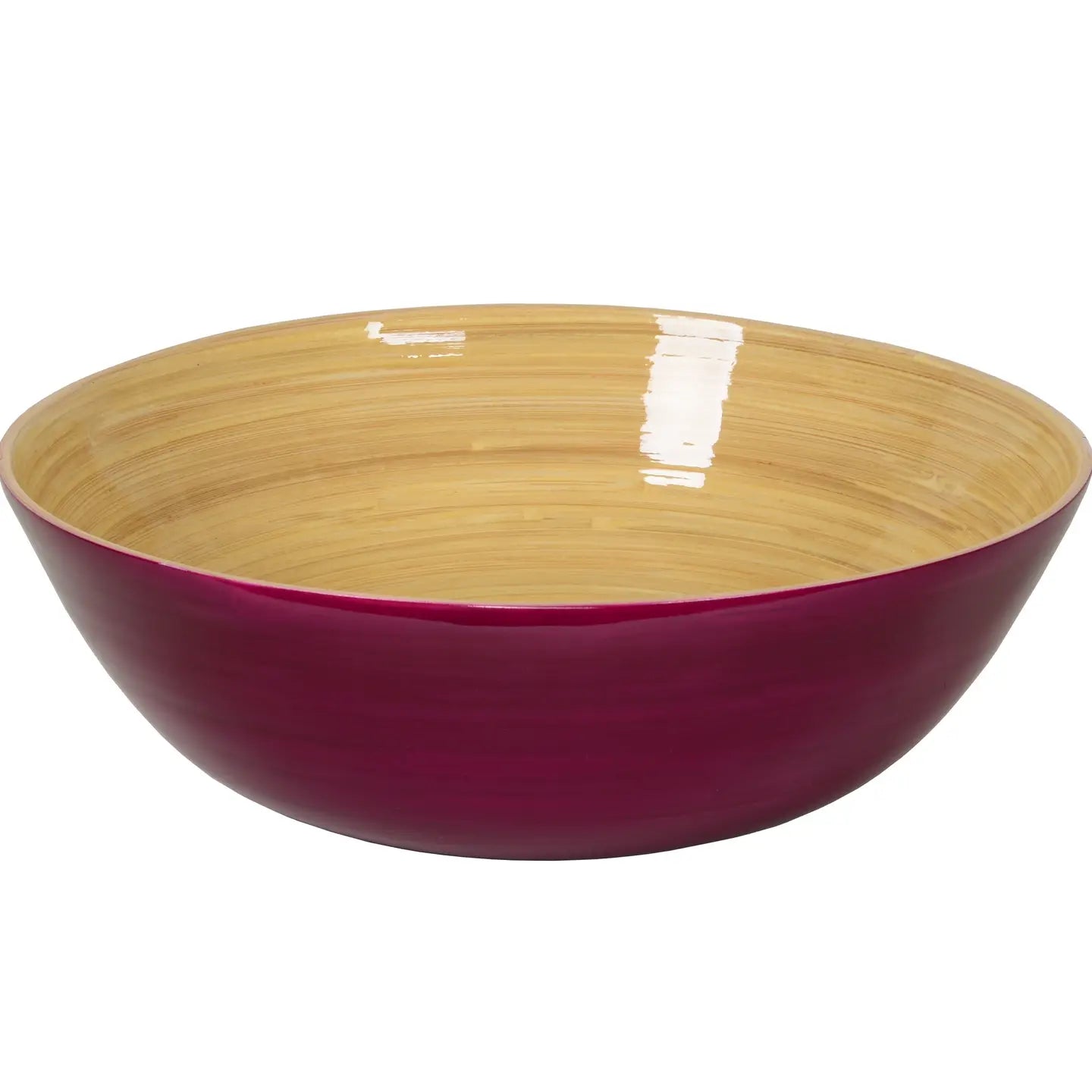 Bamboo Classic Bowl and Serving Set - Blackberry