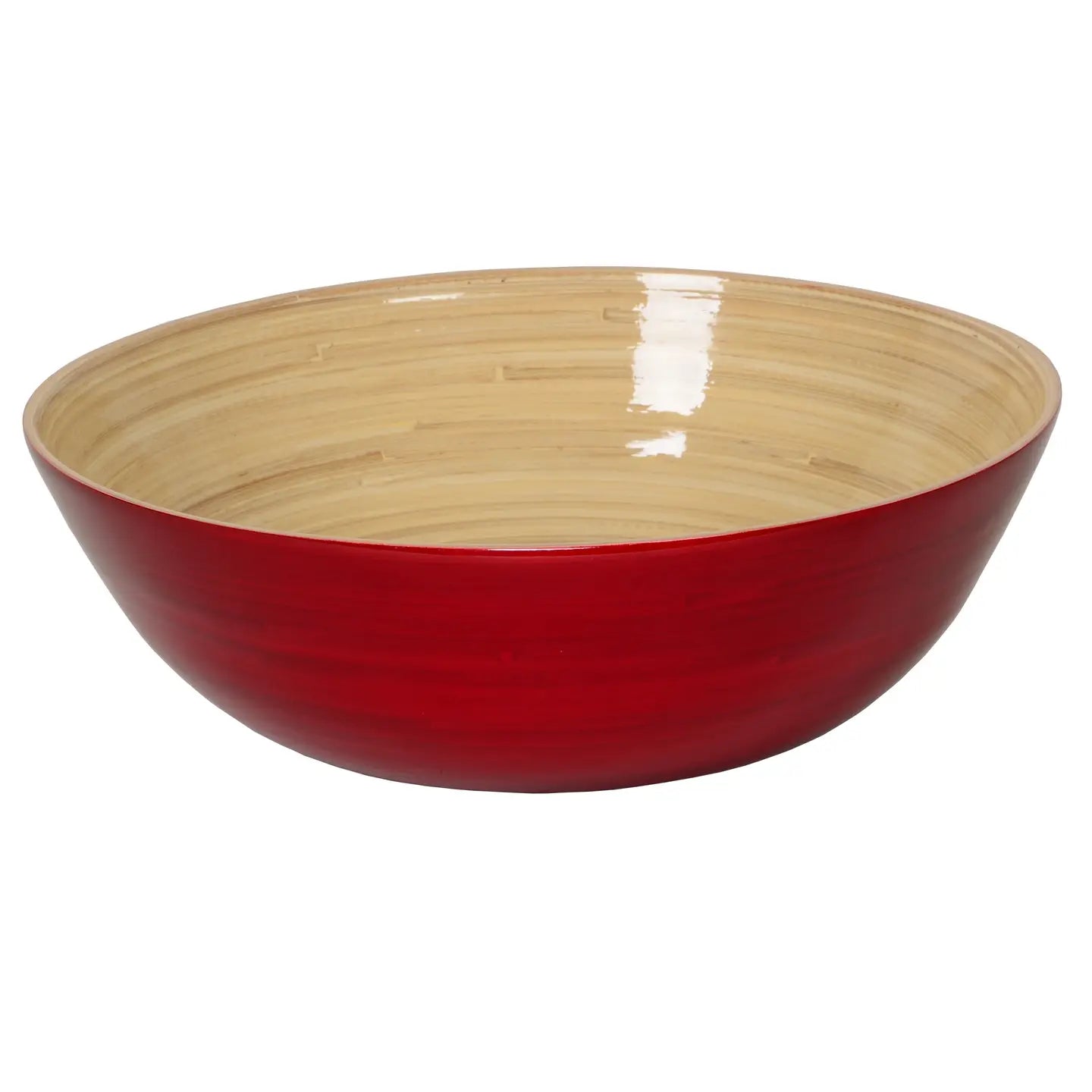 Bamboo Classic Bowl and Serving Set - Red