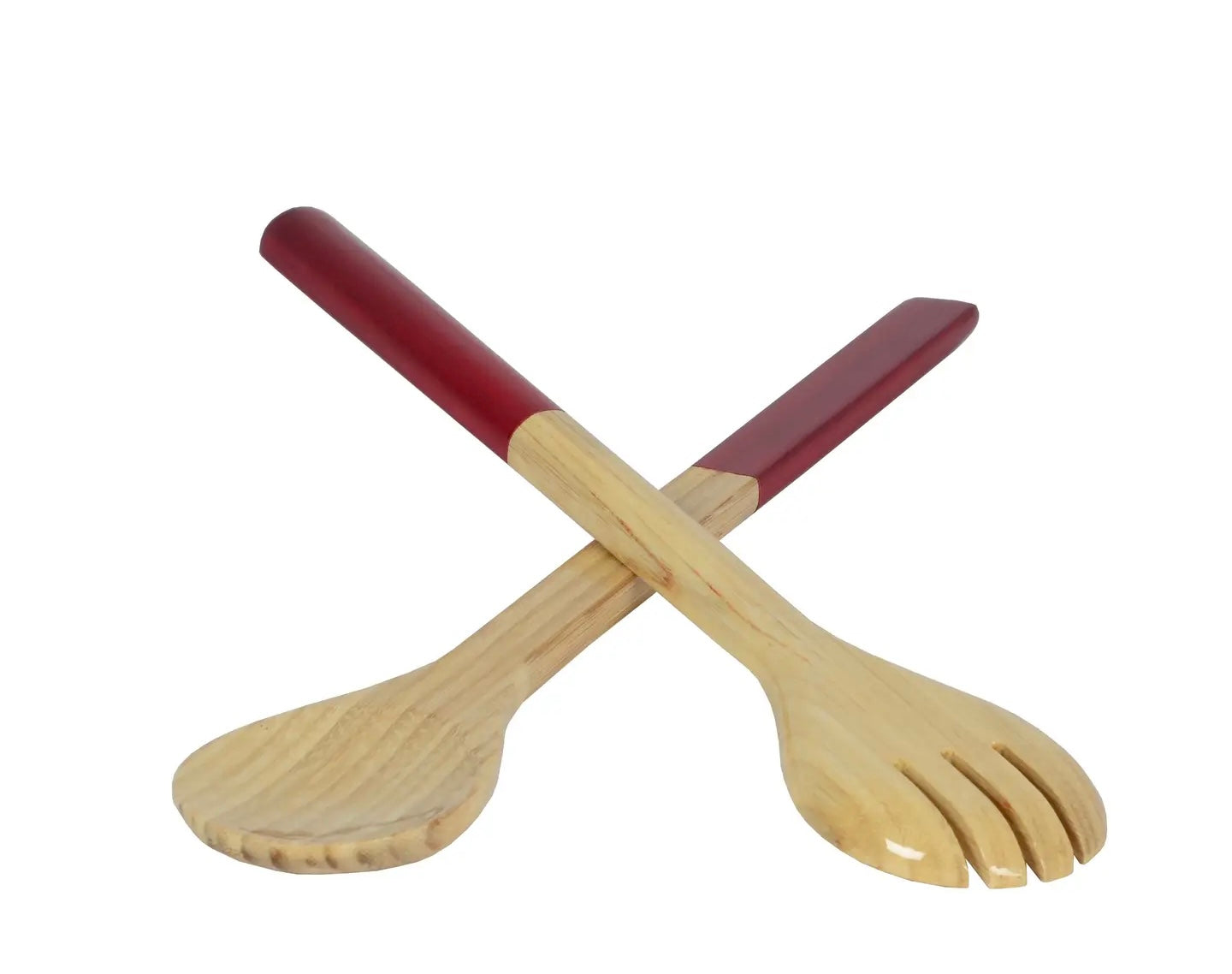 Bamboo Classic Bowl and Serving Set - Red