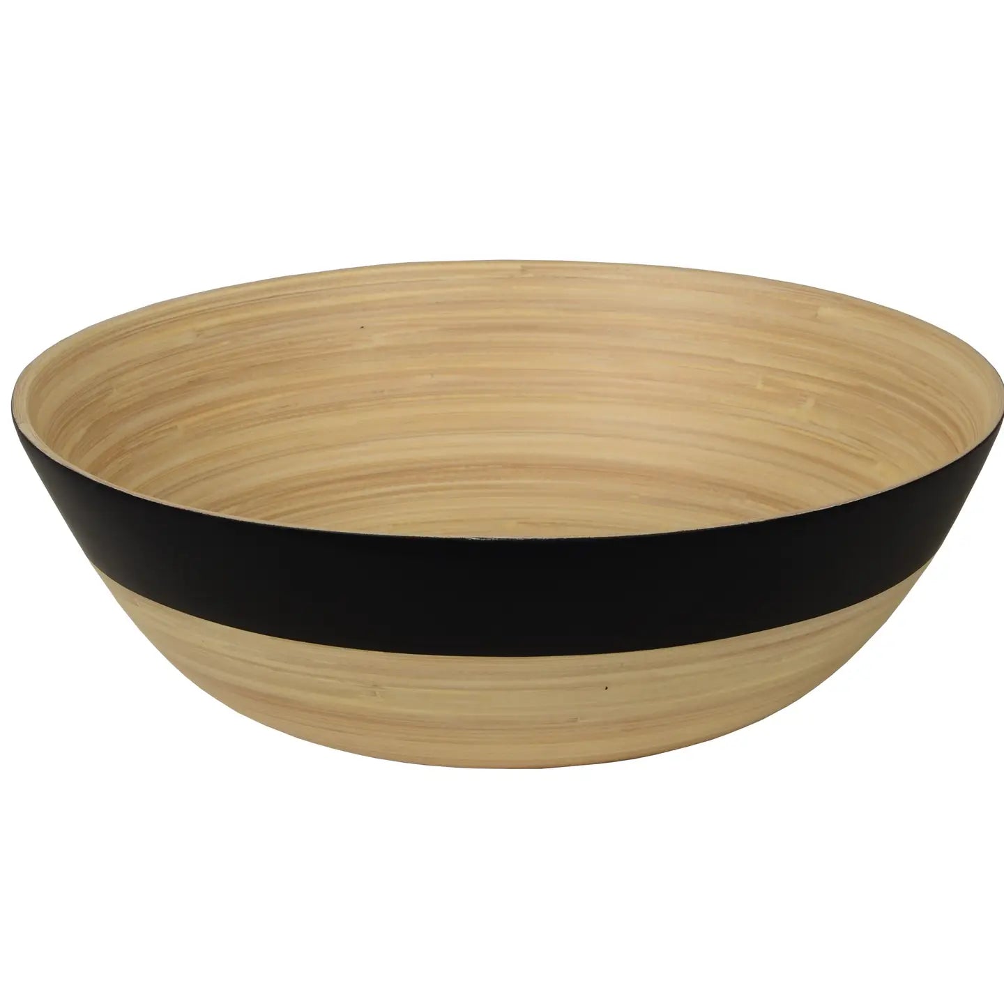 Bamboo Matte Bowl and Serving Set - Black