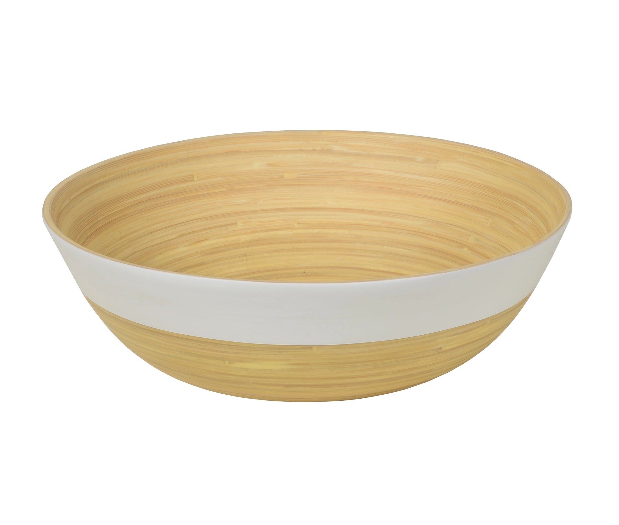 Bamboo Matte Bowl and Serving Set - White