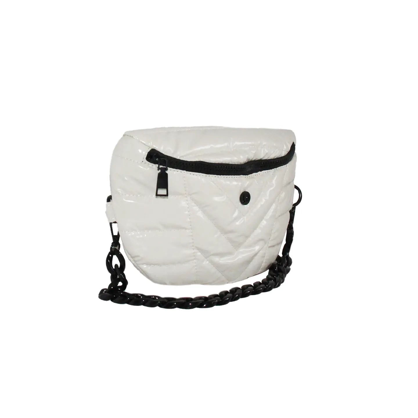 Puffer Crossbody and Belt Bag - vanilla