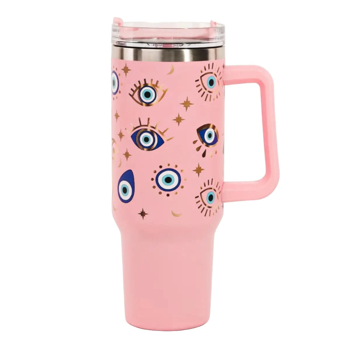 Hamsa Evil eye tumbler with handle